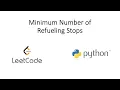 Leetcode - Minimum Number of Refueling Stops Python