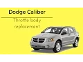 2007-2012 Dodge caliber red lightning bolt check engine light throttle body how to replace