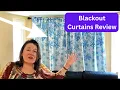 Blue Snowflake Blackout Curtains Cozy Winter Bedroom Upgrade 52 x84 2 Panels