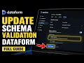 How to update schema validation in Dataform workflows - Full Guide