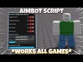 UNIVERSAL Aimbot Script NO KEY WORKS ALL GAMES PASTEBIN MORE MOBILE PC
