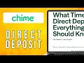 Chime Direct Deposit Time 2025 Easy Method