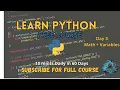 Python Variables Math Operations Explained - Start Coding Like a Pro Day 3