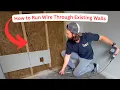 How to Run Wires or Cables Through Walls Using Cable Bits and Extension Eagle Tool US Series Pt 1