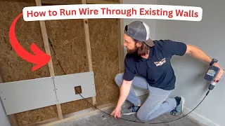 How to Run Wires or Cables Through Walls Using Cable Bits and Extension Eagle Tool US Series Pt 1