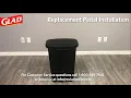 Glad 13Gal Plastic Step Can Pedal Assembly