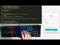 Programming a basic HTML FORM with validation using JavaScript ASMR Coding No Talk