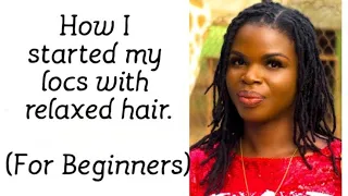 how i started my locs with relaxed hair for beginners starterlocs locs dreadlocks