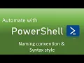 PowerShell Naming Convention Get-Command Get-Help QA Automation Alchemist