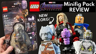 REVIEW: LEGO Marvel ENDGAME BATTLE Minifig Pack (New Korg Minifig!)