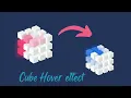 3D cube Hover effect css only CSS tutorial