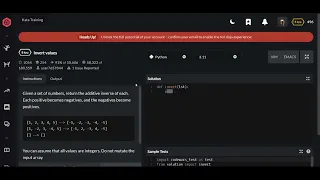 Codewars Invert values Python 8 kyu