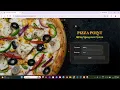 Pizza Billing System Mini Project HTML CSS JavaScript PHP MySQL Project Demonstration