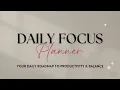 Dominate Your Day The Ultimate Daily Focus Planner
