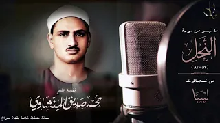 النحل ملحمة منشاوية في تنوع الروايات والمقامات والطبقات الصوتية قراءة متكاملة صوتا وأداء HQ 