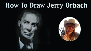 How To Draw Jerry Orbach - With Charcoal Pencils Real-Time Lesson