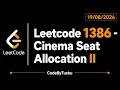LeetCode 1386 Cinema Seat Allocation Java Solution Medium Bitmask HashMap CodeByTushu