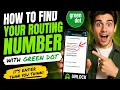 How to find your routing number with Green Dot
