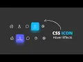 CSS Icon Hover Effect Animated Menu Indicator Using JavaScript