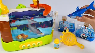 Toy asmr 🩵 ZURU Robo Shark & Mini Aquarium Playset ASMR Satisfying with Unboxing | Review Toys