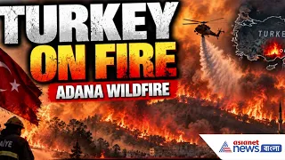 Turkey Wildfire: তুরস্কে ১০০ ফুটবল মাঠের চেয়েও বড় এলাকায় ভয়াবহ দাবানল, আগুন নেভাতে জলবোমা