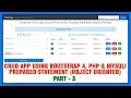 Advanced CRUD App Using Bootstrap 4 PHP MySQLi Prepared Statement In Object Oriented Style