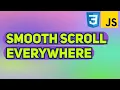 Smooth Scroll to DIV on Different Page using JavaScript CSS Smooth Scroll to Section Tutorial