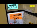 Freezer ICE Cold but Fridge Warm SOLVED Frigidaire Kenmore Refridgerator FIX