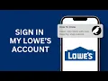 How to Signin to My Lowe s Account