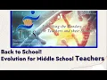 Back to School Teaching Evolution for Middle School Teachers
