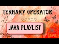 Write a program in java to check whether the number is positive or negative using ternary operator