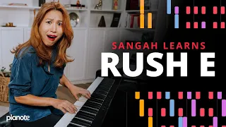 professional pianist learns rush e on the spot 
