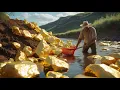 Download Lagu Gold Hunting! Shearch Hug gold Nuggets at Mountain, Mining Gold, Gold Discoverry, Gold Rush
