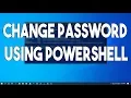 How To Change User Password In Windows 10 Using PowerShell