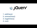 How jQuery Add Class Remove Class Toggle Class Works