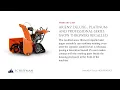 Ariens DELUXE PLATINUM and PROFESSIONAL series Snow Throwers Recalled