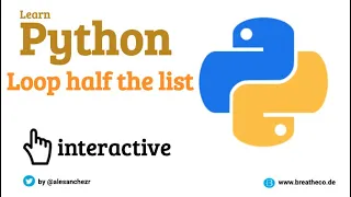 02 3 Using range to loop with different steps and stop - Python List Exercises Tutorial Interactive