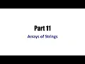 Learn Java Tutorial for Beginners Part 11 Arrays of Strings using Eclipse IDE with Code