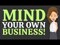 Mind Your Own Business It Is The Whole Assignment Abraham Hicks 2026