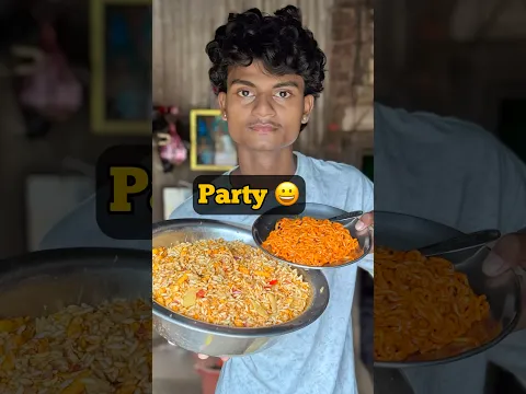 Aakele Kiya Chatpate Party 😀| #minivlog #party #shorts