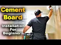 How To Install Cement Board and Waterproofing For Tile Shower Walls - Complete Step-By-Step Guide