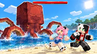 MỀU VÀ REDHOOD SINH TỒN MINECRAFT 100 NGÀY SIÊU KHÓ TẬP 6 | REDHOOD ĐÁNH BOSS KRAKEN CƯỚP THUYỀN MỚI
