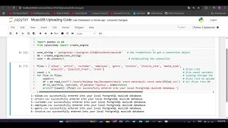 Python Automated Table Creation Data Fill Up on Jupyter Notebook