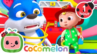 Wally's Fire Truck Troubles 🚒 CoComelon Animal Time Nursery Rhymes & Kids Songs | After School Club