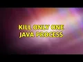 Unix Linux Kill only one Java process 6 Solutions