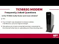 TG1682G Modem FAQ