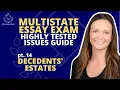 MEE HIGHLY TESTED ISSUES GUIDE Part 14 - DECEDENTS ESTATES WILLS