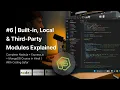NodeJS Tutorial in Hindi Built-in Local Third-Party Modules Explained