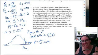 Hypothesis Testing 2 Sample Proportions Test