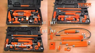 VEVOR 10 Ton Porta Power Kit - Ultimate Car Jack Frame Repair Tool for Mechanics